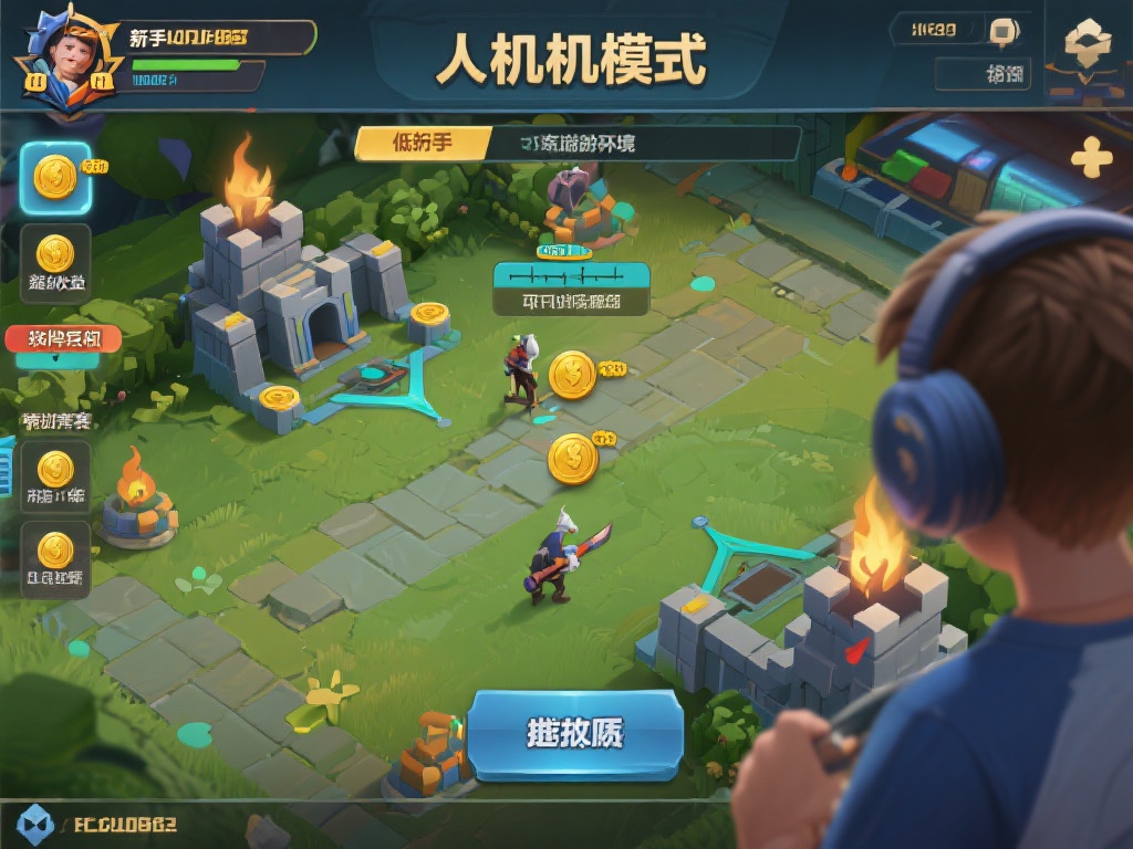 人机模式：对于新手玩家而言，人机模式是一个低压力的